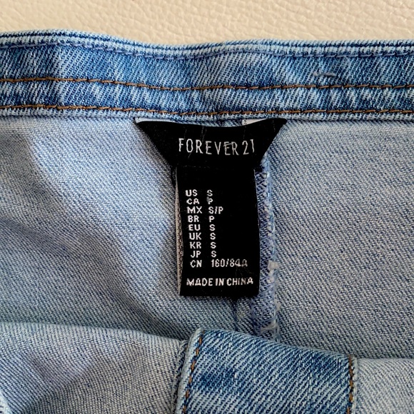 Button through denim tube top - Picture 3 of 4